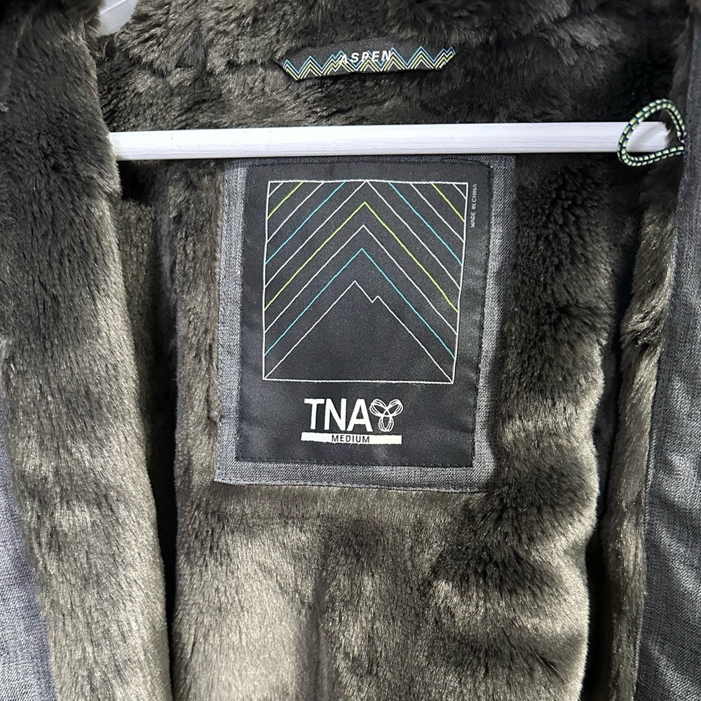 TNA Aspen Parka Jacket in Grey Size Medium - Picture 6 of 10